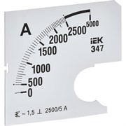 Сменная шкала к амперметру IEK э47