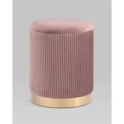 Пуф Стул Груп Шарлотта с ящиком, велюр розовый