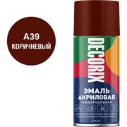 Универсальная аэрозольная акриловая эмаль Decorix 0110-39 DX