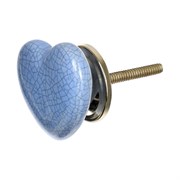 Керамическая ручка для мебели BlumenHaus Сердце