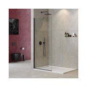 Универсальная душевая перегородка Cezares LIBERTA-L-1-TB-80-C-NERO