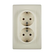 Двойная розетка Aling-conel PRESTIGE