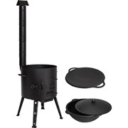 Печь Davr Metall печь+казан12(круг)+садж