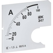 Сменная шкала к амперметру IEK э47