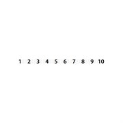 Горизонтальная маркировка Klemsan DO10/10;