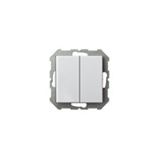 Двухклавишный выключатель LIREGUS Эпсилон IJ5 10-003-01 E/B