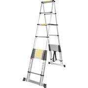 Телескопическая алюминиевая бытовая лестница стремянка Forsage F-UP540-2