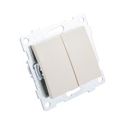 Двухклавишный выключатель GUSI ELECTRIC Bravo