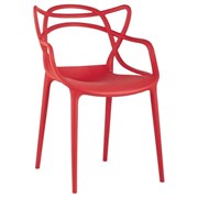 Обеденный стул для кухни Стул Груп masters, пластик красный