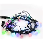 Гирлянда Neon-Night мультишарики d=18 мм 5м темно-зеленый ПВХ, 30LED RGB