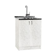 Тумба SANTREK 60*50 цвет карара (2 дверцы) (ЛДСП)