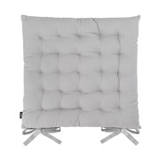 Подушка на стул Tkano коллекция Essential из хлопка серого цвета, 40x40 см