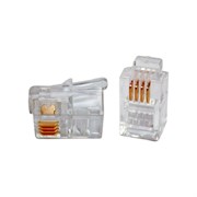 Коннектор для телефонного кабеля Retic CN-6P4C-U-TWCS/100