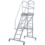 Передвижная односторонняя лестница-подмости НОВАЯ ВЫСОТА NV 5510