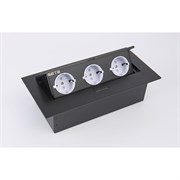 Выдвижной встраиваемый блок розеток SETE SBT-03-20