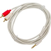 Межблочный кабель PROCAST cable M-MJ/2RCA.2 3,5mm miniJack TRS-2RCA male, 2m, белый НФ-00000423