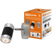 Спот TDM ELECTRIC СНС 50Вт, GU10, 230 В, 50 Гц, IP44, Канна, черный/хром/никель
