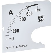 Сменная шкала к амперметру IEK э47