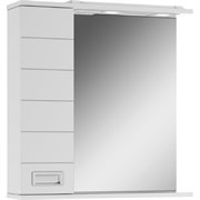 Левый шкаф-зеркало Домино Cube 65