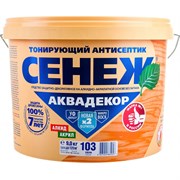 Антисептик для дерева СЕНЕЖ АКВАДЕКОР