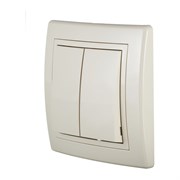 Альтернативный двухклавишный выключатель Aling-conel PRESTIGE