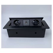 Выдвижной встраиваемый блок розеток Inrior TORO-33-20