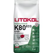 Беспылевая клеевая смесь Litokol LitoFlex К80 ECO