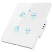 Умный четырехкнопочный сенсорный выключатель Roximo SWSEN01-4W