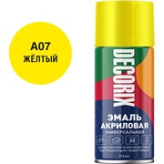 Универсальная аэрозольная акриловая эмаль Decorix 0110-07 DX