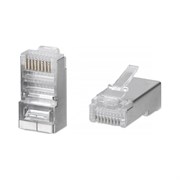 Универсальный экранированный коннектор WRline WR-8p8с-5e-sH RJ-45 под витую пару, категория 5e