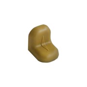 Уголок MFK-TORG с заглушкой 20х20х16х1.2 вишневый