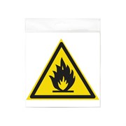 Наклейка Контур Лайн Пожароопасно, треугольник