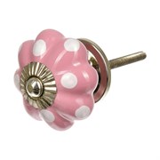 Керамическая ручка для мебели BlumenHaus В горох