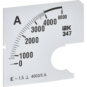 Сменная шкала к амперметру IEK э47