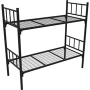 Металлическая двухъярусная кровать РегЛайн 1900x800 мм, 2 усиления, сетка 100x50 мм