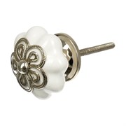 Керамическая ручка для мебели BlumenHaus Цветок