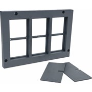 Приборная рамка напольного лючка KOPOBOX 80 KOPOS PP 80/45/6_LB