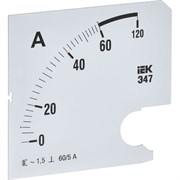 Сменная шкала к амперметру IEK э47