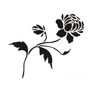 Виниловый трафарет STMDECOR Георгин
