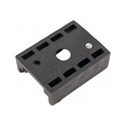 Никелированная клипса для ДСП цоколя Hafele 637.15.340