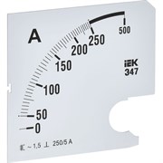 Сменная шкала к амперметру IEK э47