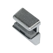 Никелированный полкодержатель для стеклянных полок Hafele 282.13.600