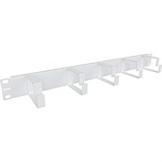 Горизонтальный организатор кабельный NTSS крепление 19 1U, 5 колец глубиной 65мм, металл, серый RAL 7035