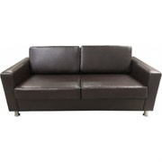 Трехместный диван Мягкий Офис коричневый