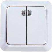 Двухклавишный выключатель ECON Астра