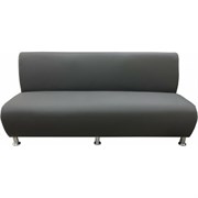 Трехместная секция дивана Мягкий Офис серая