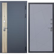 Дверь Diva 76 2050x960 Правая Дуб Серая - Д11 Силк Маус