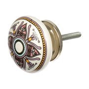 Керамическая ручка для мебели BlumenHaus Орнамент