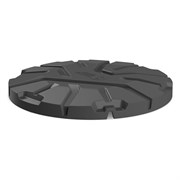 Крышка колодца POLIMER GROUP Роса - 2 цвет черный