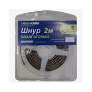 Огнеупорный уплотнительный базальтовый шнур BASFIBER Basfiber 6/2